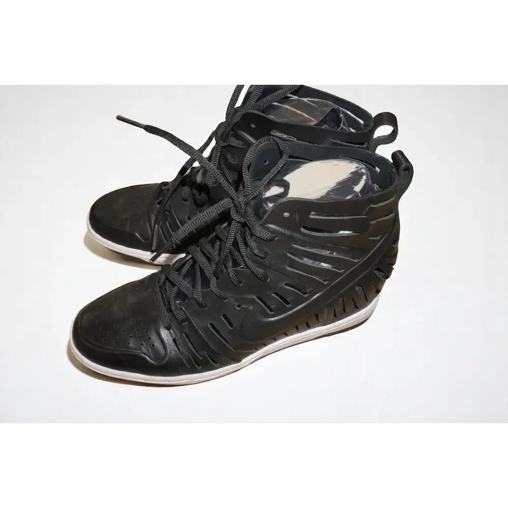 Nike Dunk Sky Hi 2.0 Joli Black Shoes Sandal Wedge Women’s Size 8.5 Nike Swoosh